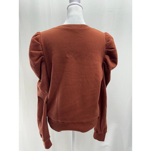 Rebecca Minkoff Brown sweatshirt Top S - Picture 4 of 5